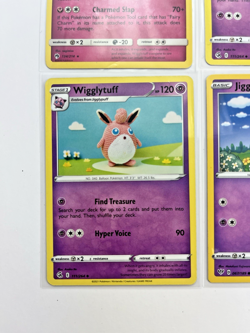 Pokemon TCG Lot Of 4 Jigglypuff Wigglytuff common basic stage 1 - Image 5