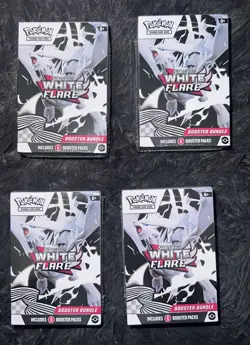 LOT OF 4 Pokemon TCG Scarlet & Violet White Flare Booster Bundle SEALED X4 - Image 1