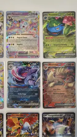 Gengar 104 Pikachu 057 Mewtwo 058 Sylveon 086 Venusaur 001 Espeon PB Pokemon Lot - Image 3