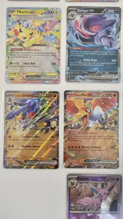 Gengar 104 Pikachu 057 Mewtwo 058 Sylveon 086 Venusaur 001 Espeon PB Pokemon Lot - Image 5