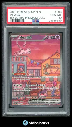 2023 POKEMON SV BSP - SVP EN #053 MEW EX 151 ULTRA PREMIUM COLLECTION PSA 10 - Image 1