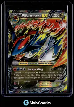 2016 POKEMON XY PROMOS #XY171 MEGA SALAMENCE EX FULL ART PREMIUM COLLECTION - Image 1