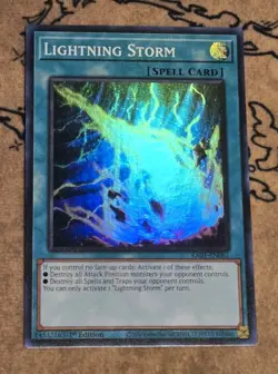 Yugioh Lightning Storm RA01-EN061 1st Edition Super Rare NM - Image 1