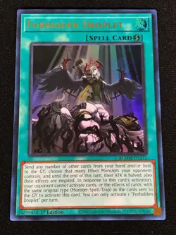 Yugioh Forbidden Droplet BLMM-EN171 1st Ultra (NM) - Image 1