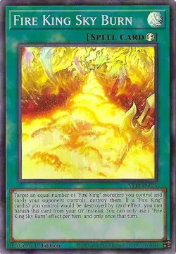 Yu-Gi-Oh! Fire King Sky Burn Super Rare Structure Deck: Fire Kings SR14-EN025 NM - Image 1