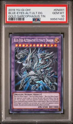 Blue-Eyes Alternative Ultimate Dragon Yugioh 2019 TN19-EN001 Secret Rare PSA 10 - Image 1