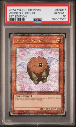 Winged Kuriboh Yugioh 2024 MP24-EN017 Quarter Century Secret Rare 1st PSA 10 - Image 1