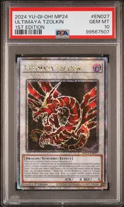 Ultimaya Tzolkin Yugioh 2024 MP24-EN027 Quarter Century Secret Rare 1st PSA 10 - Image 1