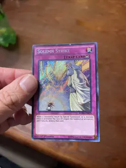 Lightly Played Solemn Strike - BOSH-EN079 - Secret Rare - 1st Edition - YuGiOh - Image 2