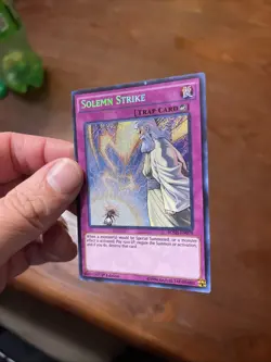Lightly Played Solemn Strike - BOSH-EN079 - Secret Rare - 1st Edition - YuGiOh - Image 3