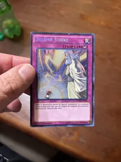 Lightly Played Solemn Strike - BOSH-EN079 - Secret Rare - 1st Edition - YuGiOh - Image 4