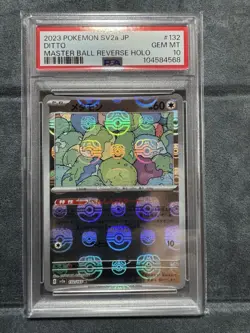 Pokemon Card Ditto Master Ball Mirror PSA10 - Image 1