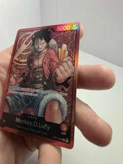 One Piece Monkey.D.Luffy Foil ST01-001 Leader Rare Pre-Erreta Card - Image 3