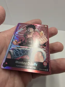 One Piece Monkey.D.Luffy Foil ST01-001 Leader Rare Pre-Erreta Card - Image 5