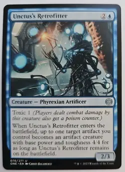 MTG Magic The Gathering Card Unctus's RetrofitterCreature Phyrexian Artificer - Image 1