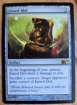 Magic The Gathering Jinxed Idol NM MTG M11 Rare Core Set 2011 - Image 1