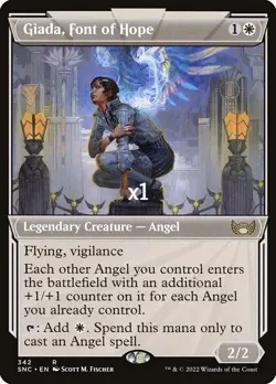 MTG Showcase Streets Of New Capenna SNC Giada, Font of Hope DMG Playable - Image 1
