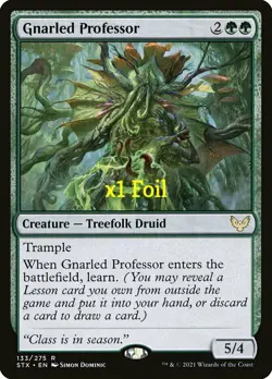 MTG Foil Strixhaven: School of Mages STX Gnarled Professor MINT - Image 1