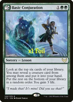 MTG Foil Strixhaven: School of Mages STX Basic Conjuration MINT - Image 1