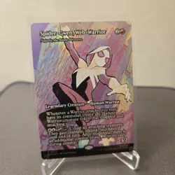 MTG Spider-Gwen, Web-Warrior 24 Borderless Foil Mythic Marvel Eternal MAR - Image 1