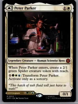MTG Peter Parker 0010 Regular Marvel's Spider-Man NM SPM - Image 1
