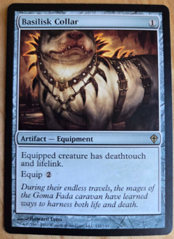Magic The Gathering Basilisk Collar NM MTG Worldwake Rare - Image 1