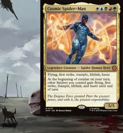 Cosmic Spider-Man Commander Deck Spiders Hero Magic MTG Magic EDH Ready-to-Play - Image 1
