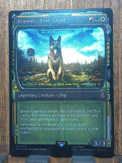 MTG❤🌳✨ Dogmeat, Ever Loyal ( FOIL Showcase ) Universes Beyond: Fallout NM❤💕 - Image 1