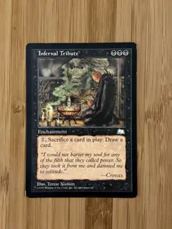 MTG Magic The Gathering Infernal Tribute Weatherlight LP - Image 1