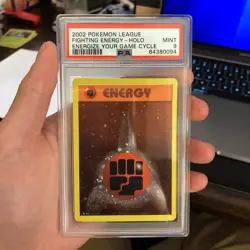 Fighting Energy Holo Promo - Pokemon League Energize Your Game 2002 PSA 9 Mint - Image 1