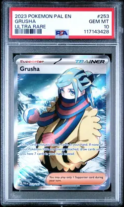 2023 POKEMON PAL EN-PALDEA EVOLVED ULTRA RARE #253 GRUSHA PSA 10 - Image 1