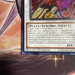 Yugioh Bramble Rose Dragon DOOD-EN039 Secret Rare 1st Ed Near Mint - Image 4