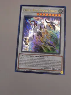 Yugioh! - Crystal Wing Synchro Dragon RA02-EN029 -ULTRA Ra - 25'TH ANN. - NM/M - Image 2