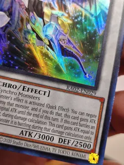Yugioh! - Crystal Wing Synchro Dragon RA02-EN029 -ULTRA Ra - 25'TH ANN. - NM/M - Image 4