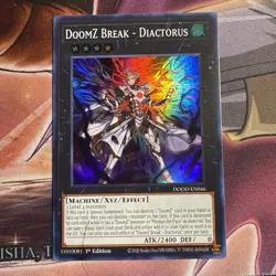 Yugioh! DoomZ Break - Diactorus DOOD-EN046 Super Rare 1st Ed NM - Image 1