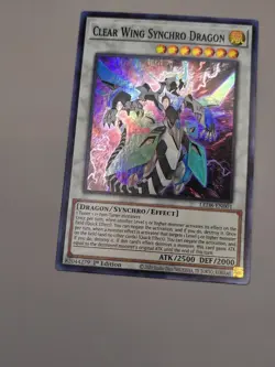 1st ed Clear Wing Synchro Dragon super rare LED8-EN001 Yugioh NM - Image 2