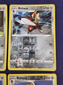 Pawniard & Bisharp Reverse Holos 6x Pokemon Card Lot Near Mint - Image 4
