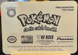 Pokemon 1998 Marill: 3D PROMO Card LENTICULAR Pioneer Viz Video RARE - Image 2