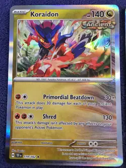 Koraidon And Miraidon Ancient And Future Holo Rares 2x Pokemon Card Lot - Image 2
