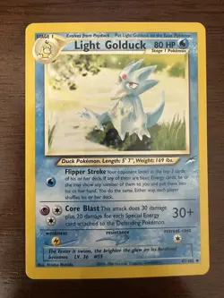 Light Golduck 47/105 Vintage WoTC Pokemon Card - Neo Destiny LP - Image 1