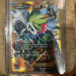 Shaymin EX Full Art Gold Secret Rare Promo 77a/108 Roaring Skies Pokemon Card - Image 1