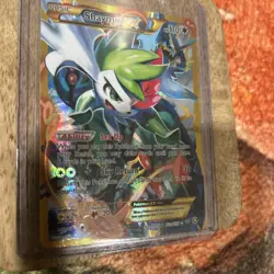 Shaymin EX Full Art Gold Secret Rare Promo 77a/108 Roaring Skies Pokemon Card - Image 3