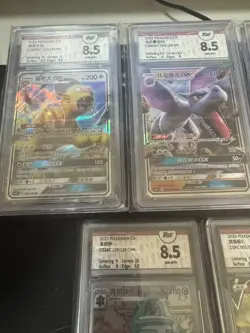Pokemon PTCG S-Chinese Card 5 Graded Cards Set Grade 8.5 Holo Grade 9.5 - Image 2