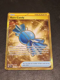 Pokemon Card TCG Scarlet & Violet Base Set Holo Gold Rare Candy 256/198 SV01 NM - Image 1