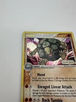Damaged Golem 6/92 Ex Legend Maker Stamped Reverse Holo Foil Pokemon Card - Image 2