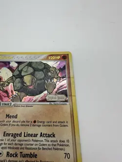 Damaged Golem 6/92 Ex Legend Maker Stamped Reverse Holo Foil Pokemon Card - Image 3