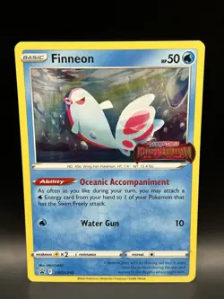 Stamped Finneon SWSH240 - Pokemon Sword & Shield Black Star Promo Card - NM - Image 1