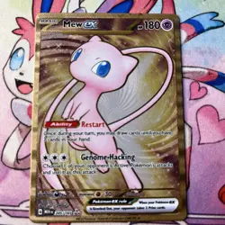 Pokemon TCG Mew EX Metal Gold NM 205/165 Scarlet & Violet 151 Promo Card NM - Image 2