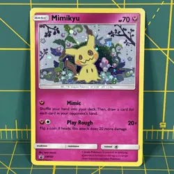 Mimikyu Promo SM163 Team Up Blister Pokemon Card Sun & Moon Holo - Image 1