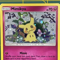 Mimikyu Promo SM163 Team Up Blister Pokemon Card Sun & Moon Holo - Image 3